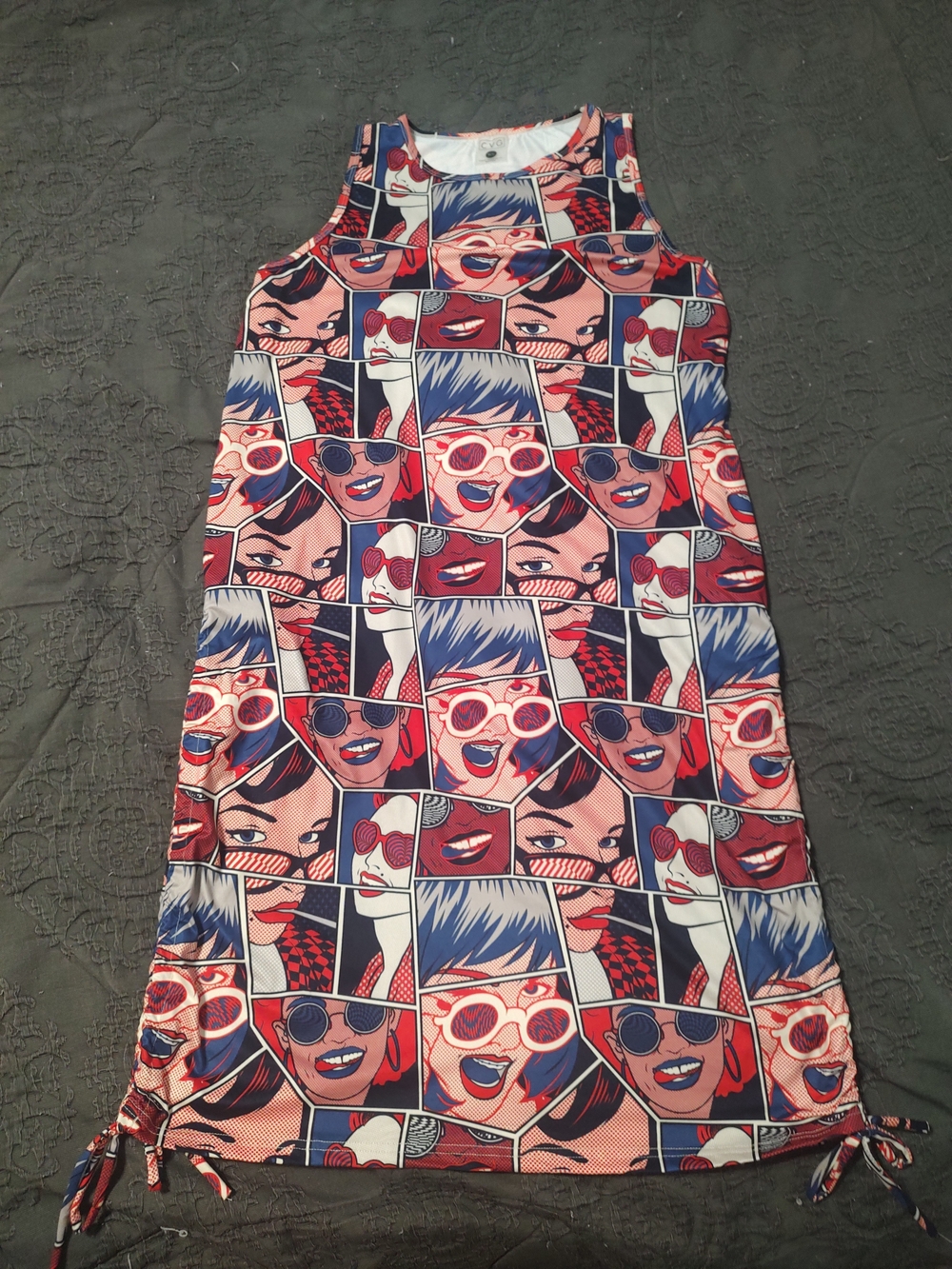 Constantly Varied Gear Pop Art Print Multiway Dress, M/L